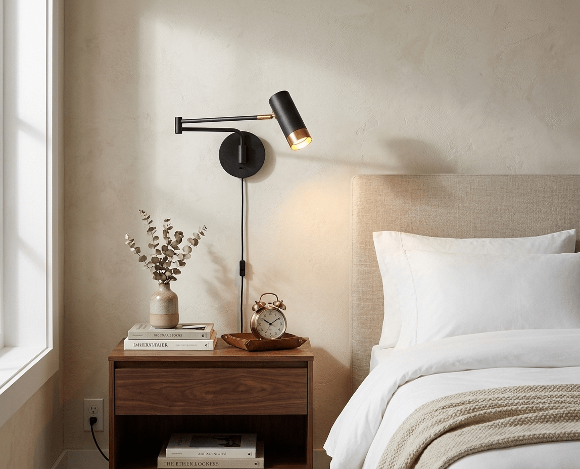Seloelia Ridge Arm wandlamp met stekker