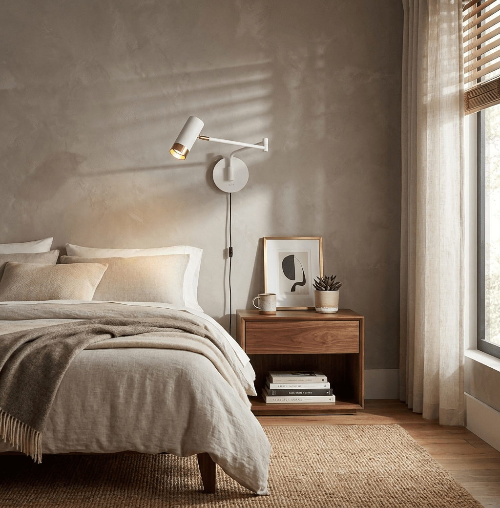 Seloelia Ridge Arm wandlamp met stekker