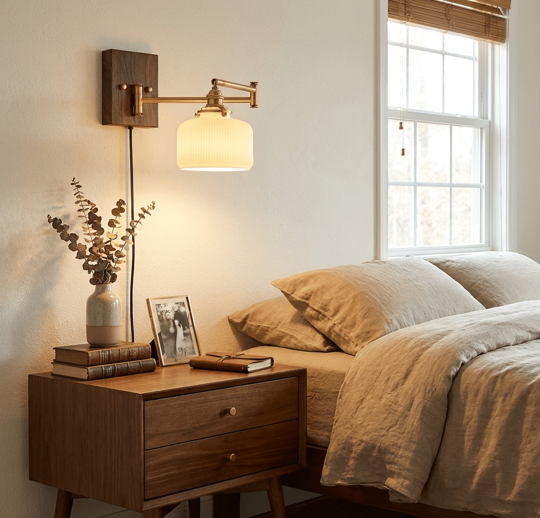 Keramische Geometry met stekker wandlamp