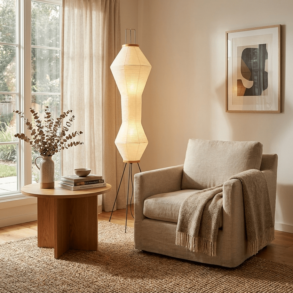 Hourglass vloerlamp