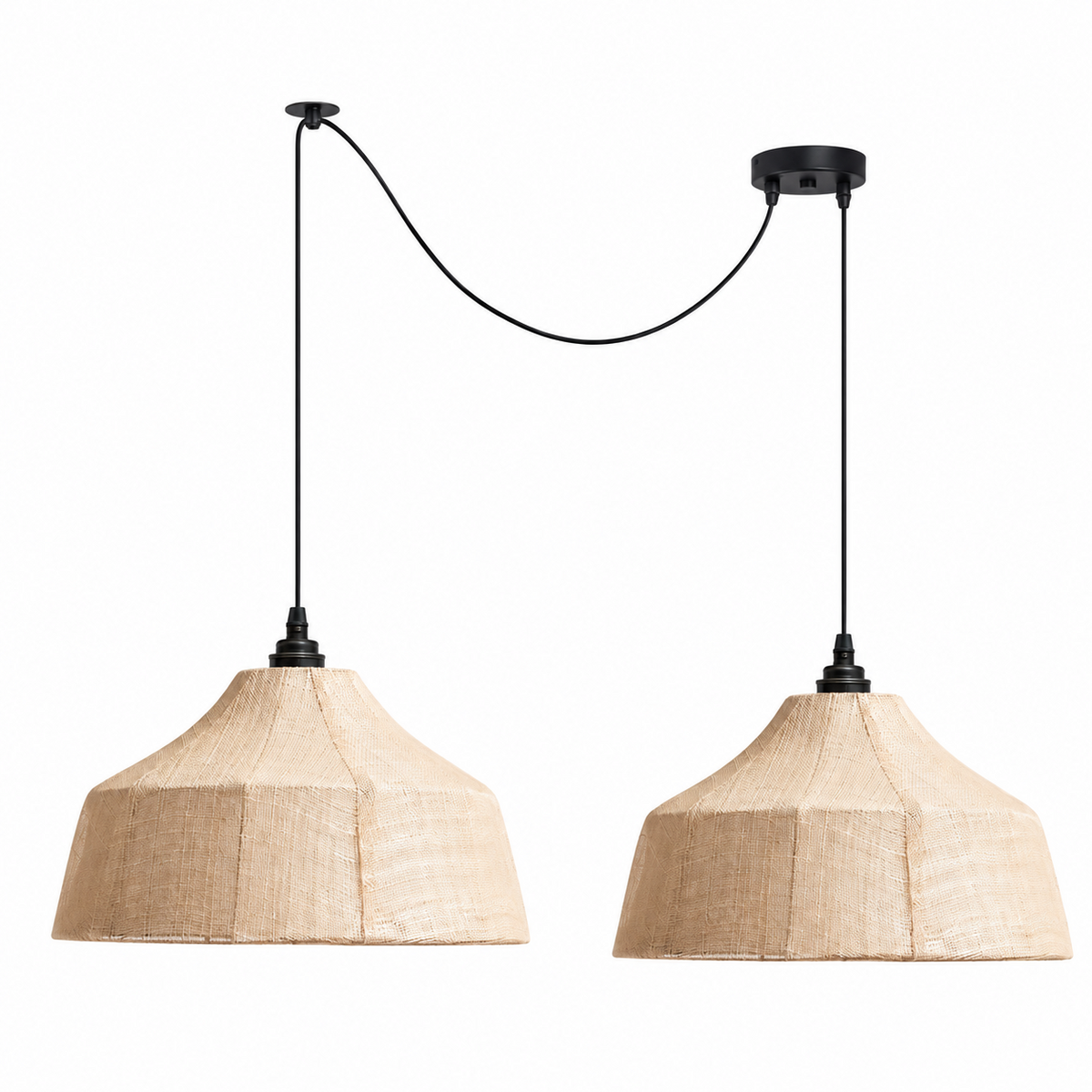 Kirkhurst Hanglamp van geweven vezels