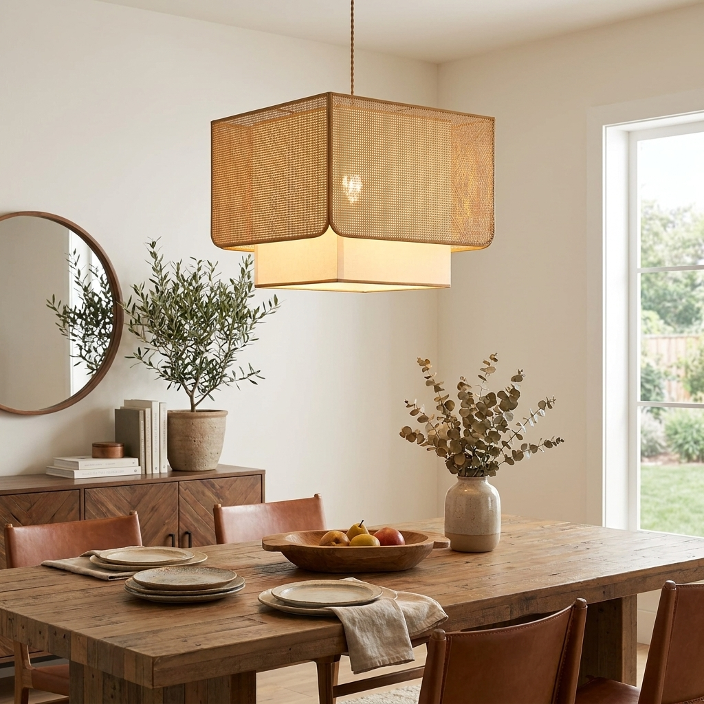 Yarrowford Geweven rotan hanglamp