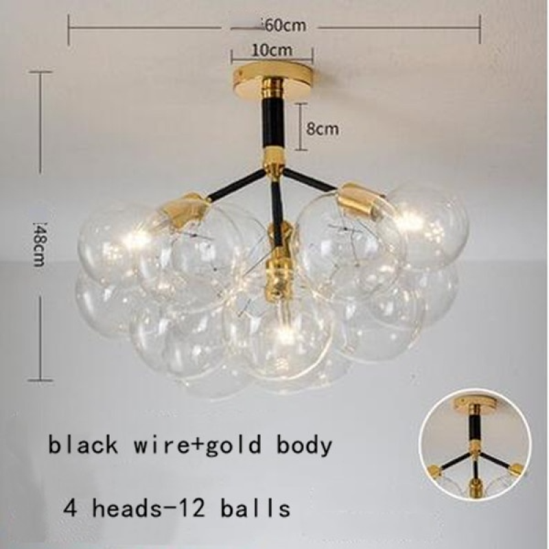 Valentina Hanglampen Transparante Bubbel Slaapkamer Woonkamer
