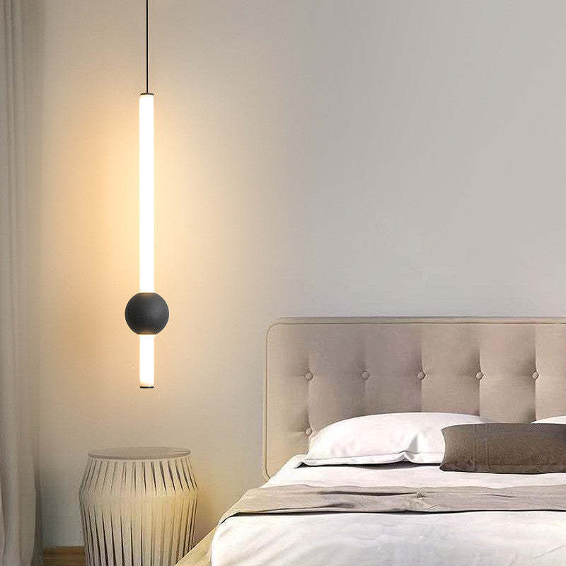 Edge Minimalistisch LED Hanglampen Zwart Wit Metaal Glas Eetkamer