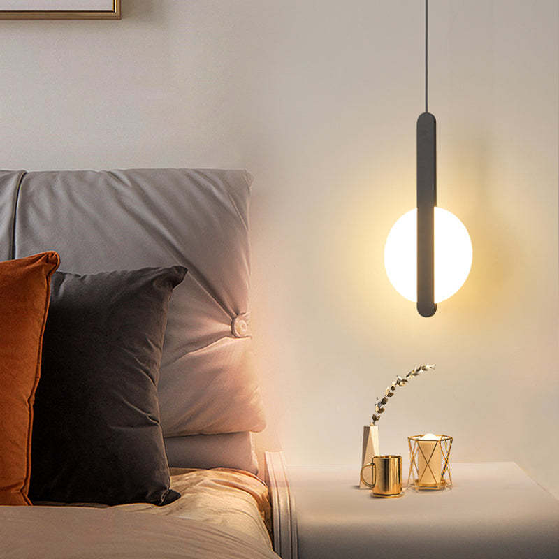Nyla Moderne Rond LED Hanglampen Metaal/Acryl Zwart/Wit Woonkamer/Slaapkamer