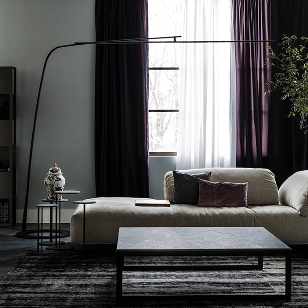 Edge Industriele Moderne LED Vloerlamp Zwart  Metaal Slaapkamer