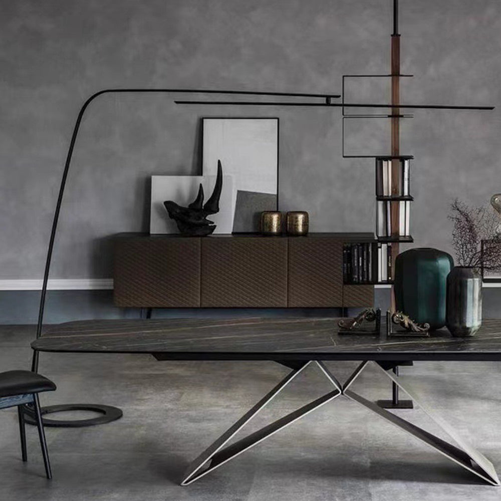 Edge Industriele Moderne LED Vloerlamp Zwart  Metaal Slaapkamer