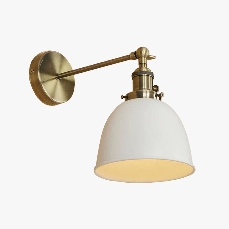 Brady Retro LED Wandlampen Zwart Wit Grijs Metaal Woonkamer Slaapkamer
