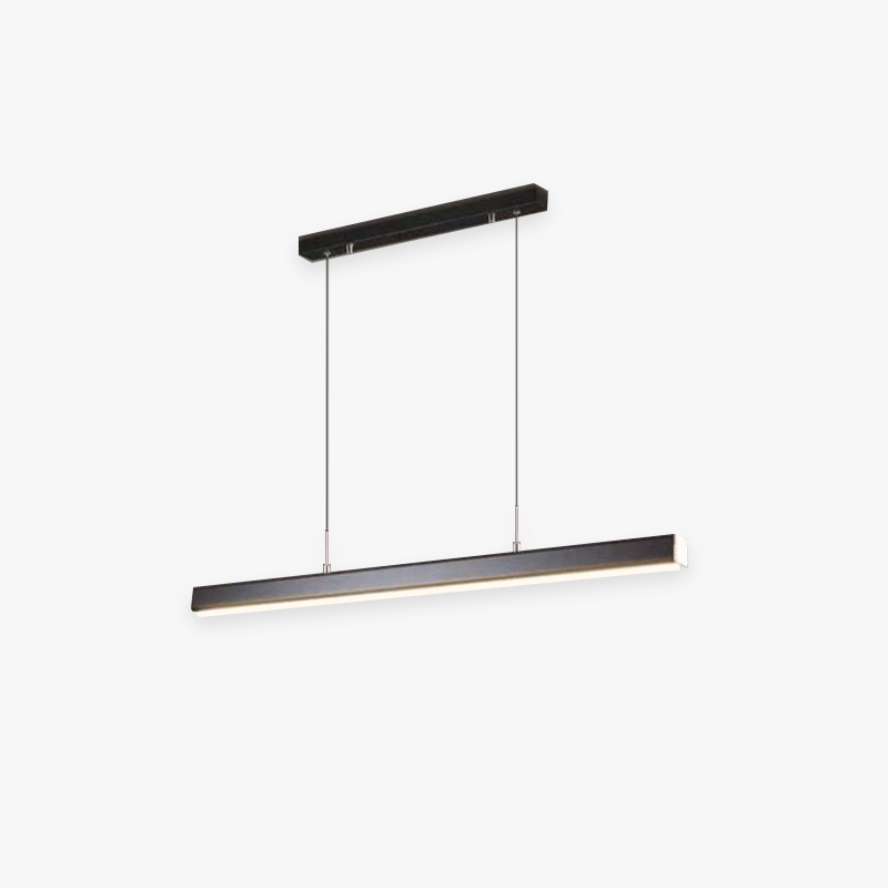 Edge Industriele LED Hanglamp Zwart Woonkamer Eettafel Metaal Acryl