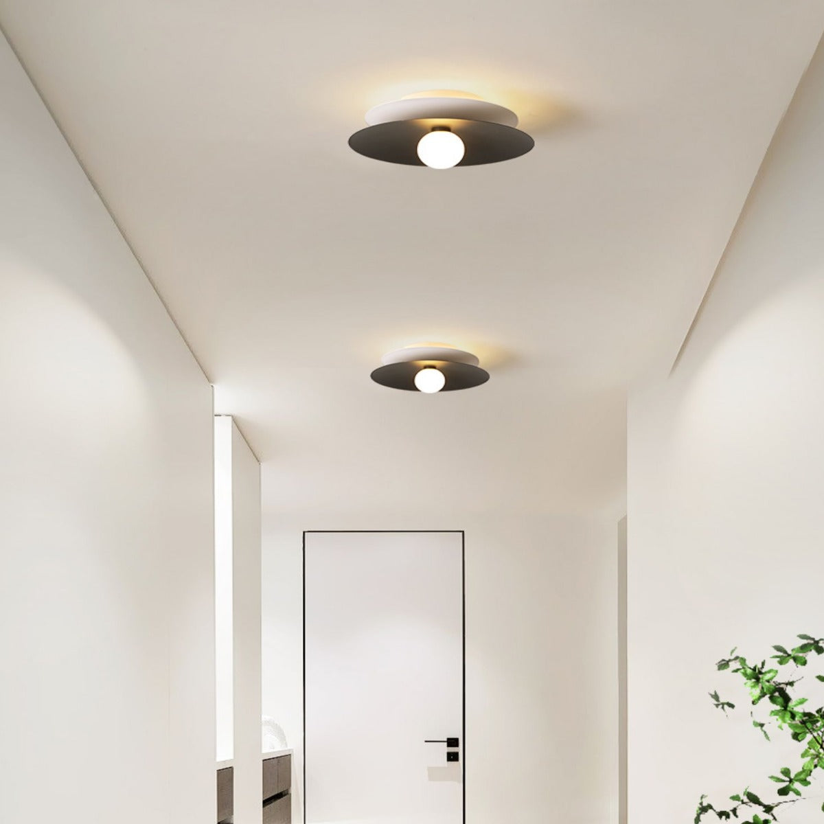 Bella Moderne LED Plafondlamp Wit Rood Metaal Acryl Woonkamer