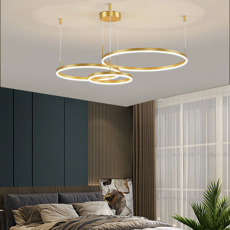 Arisha Moderne Grote  Hanglampen Wit Metaal Slaapkamer  Woonkamer Tir-Cirkel