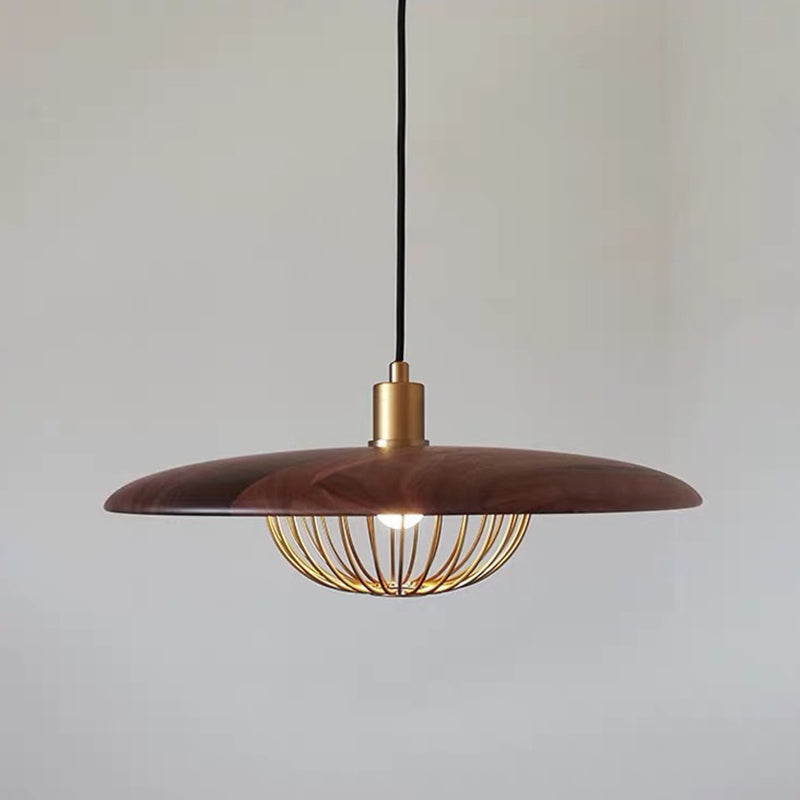 Cairns Modern LED Hanglamp Goud/Bruin/Grijs/Bruin/Hout Metaal Woonkamer
