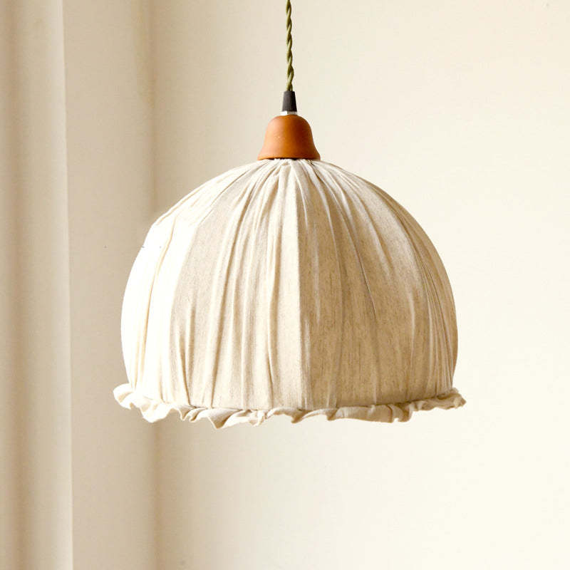 Nordic Design Bloem LED Hanglamp Kap Fabric Beige Woonkamer/Slaapkamer/Eetkamer