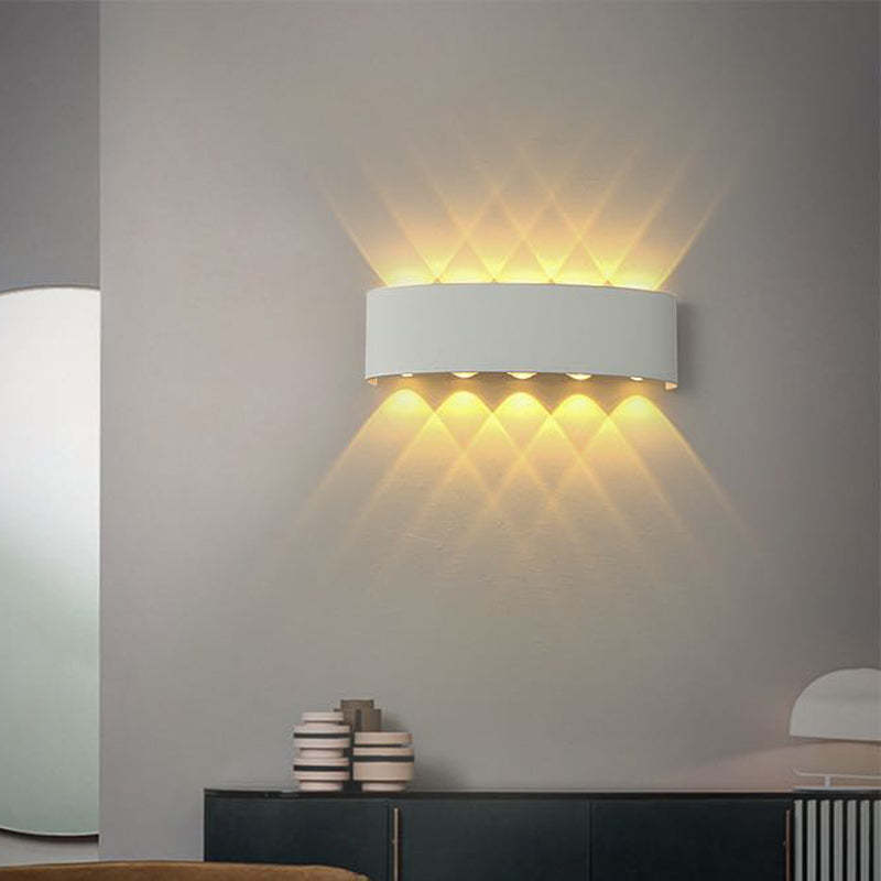 Orr Buiten Waterbestendig Metaal LED Wandlampen Zwart/Wit Tuin