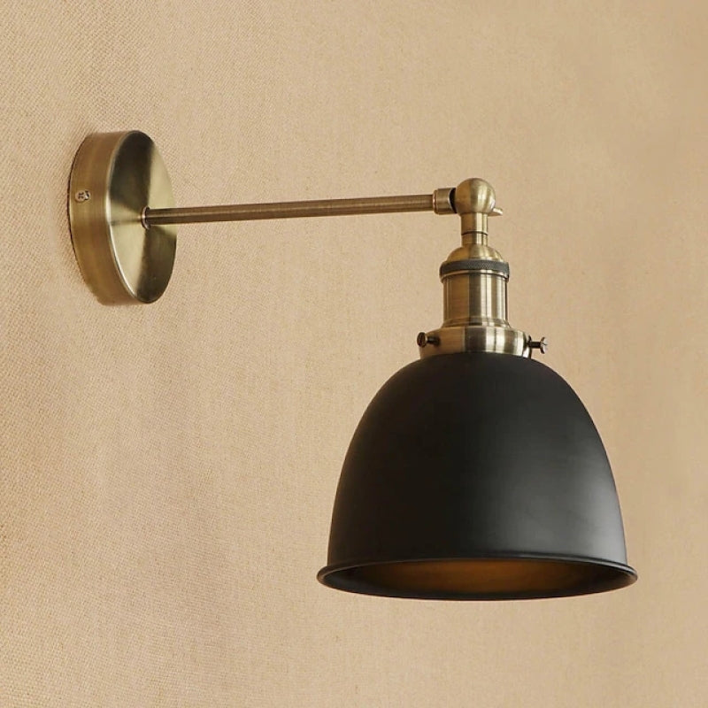Brady Retro LED Wandlampen Zwart Wit Grijs Metaal Woonkamer Slaapkamer