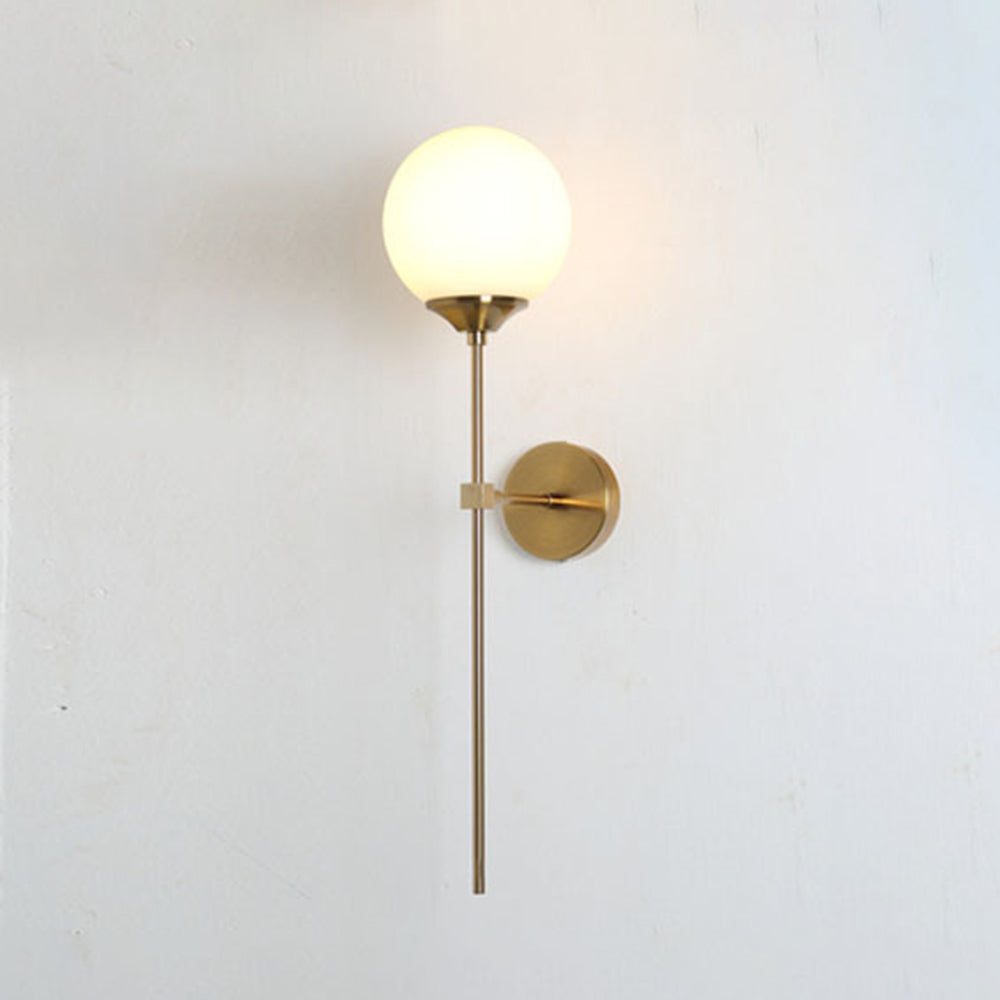Valentina Moderne Wandlamp Globe Metaal/Glas Grijs/Amber/Duidelijk/Wit Woon/Bedkamer