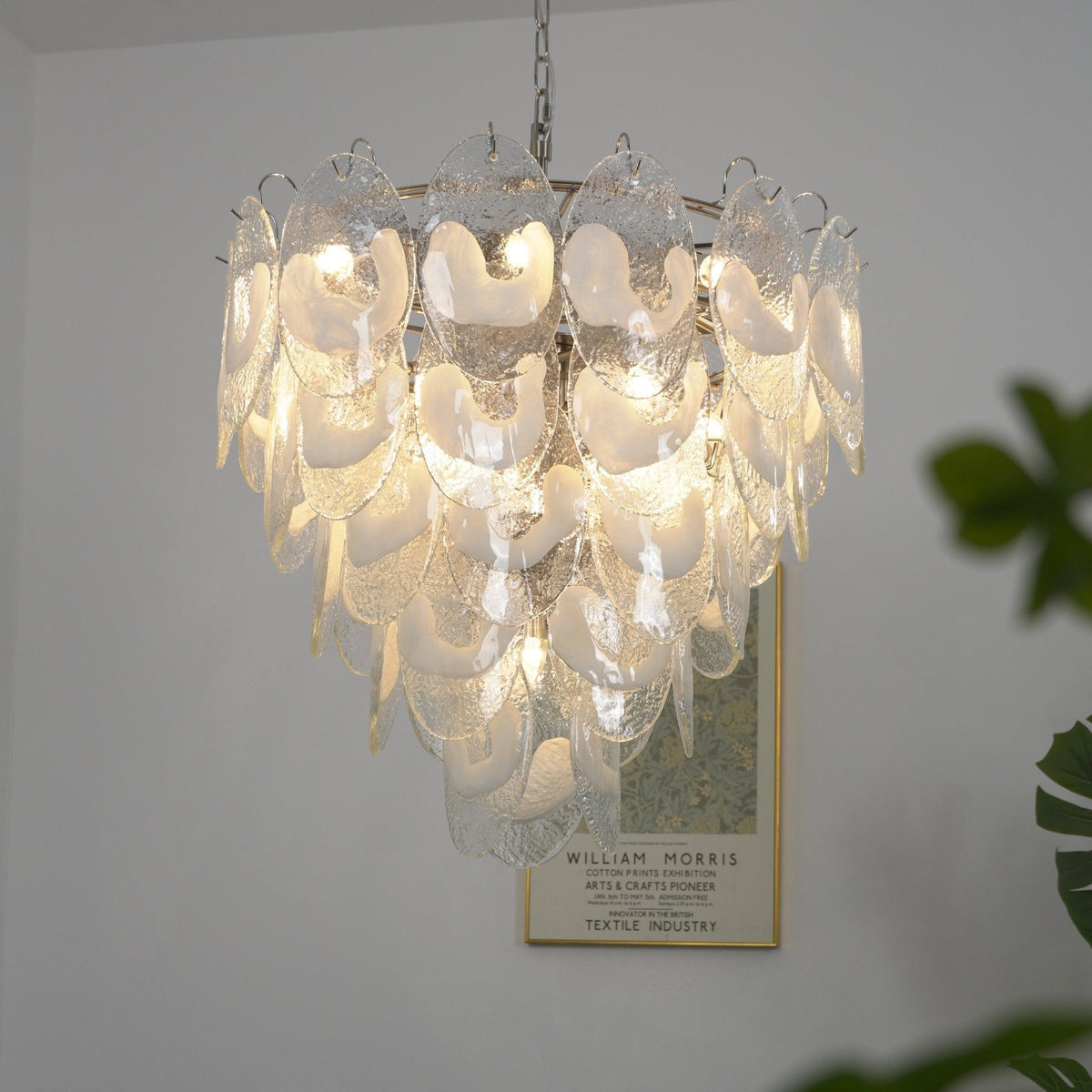 Jord elegante kroonluchter van Murano-glas