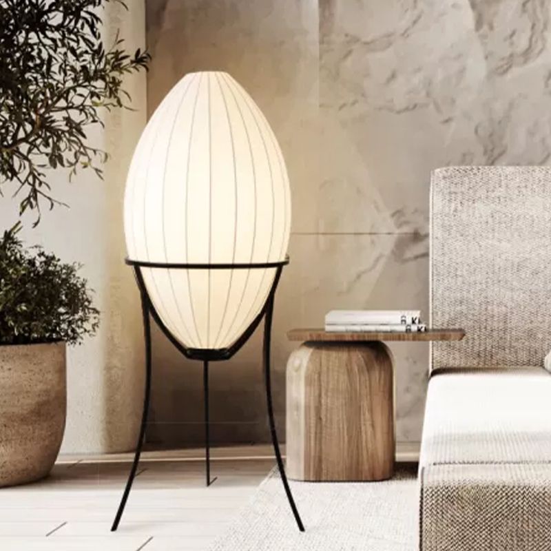 Renée Moderne Design LED Ei-vormige Vloerlamp Stof/Metaal Woonkamer/Slaapkamer