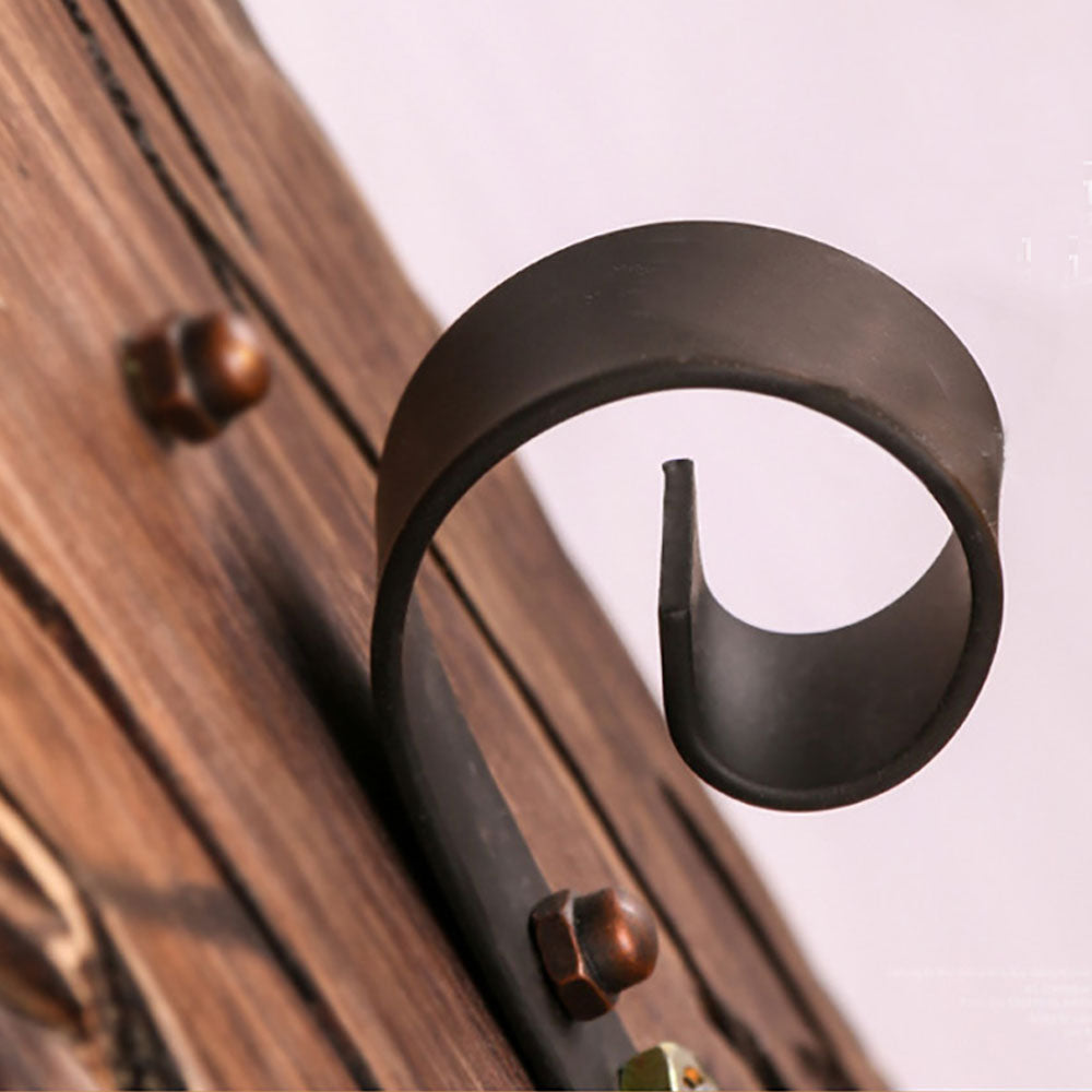 Austin Vintage Rechthoekige Hanglamp,  Metal/Houten Eetk/Woonkamer