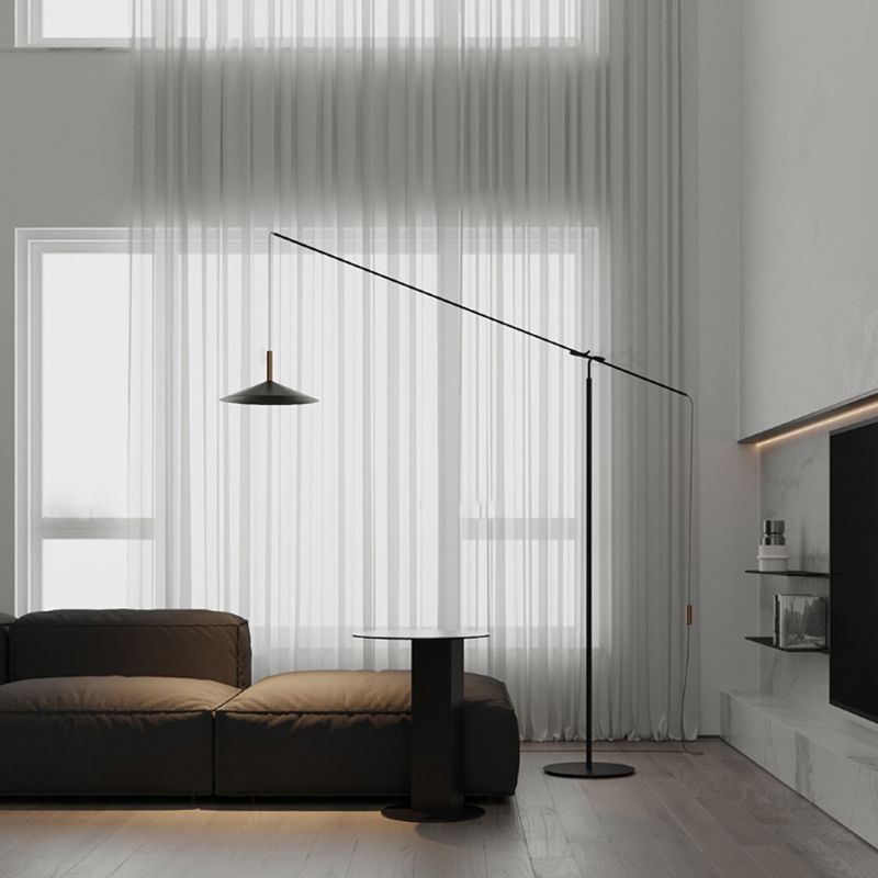 Carins Moderne Design LED Vloerlamp Zwart Metaal Woonkamer