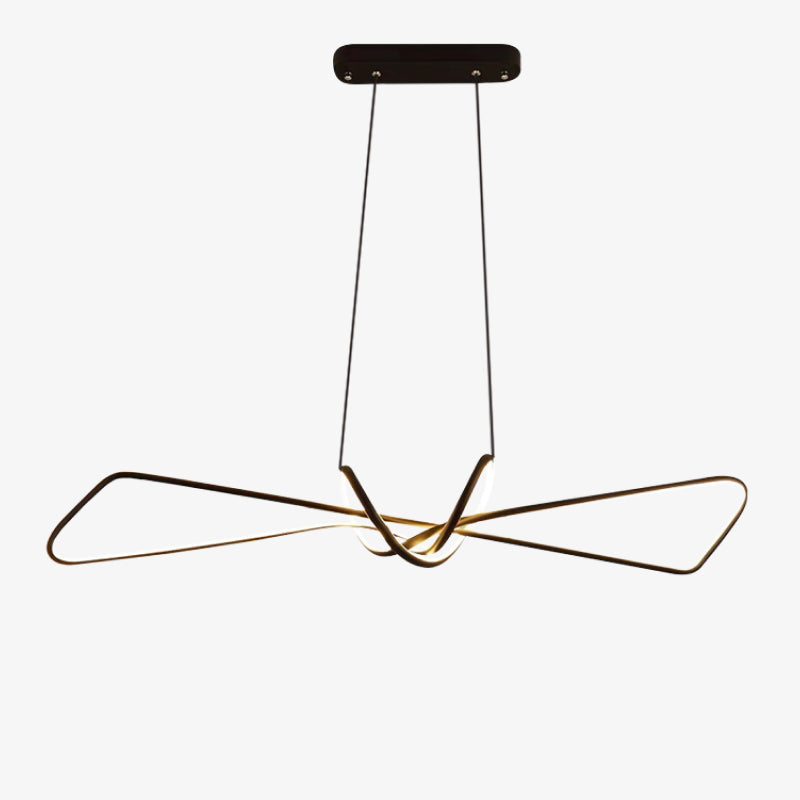 Bouvet Design LED Hanglampen Zwart Goud Metaal Eetkamer Woonkamer