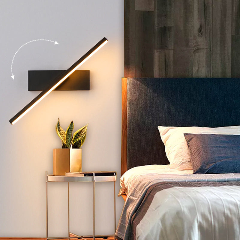 Edge Modern Industriele LED Wandlamp Zwart/Wit Metaal Silicium Woon/Slaapkamer