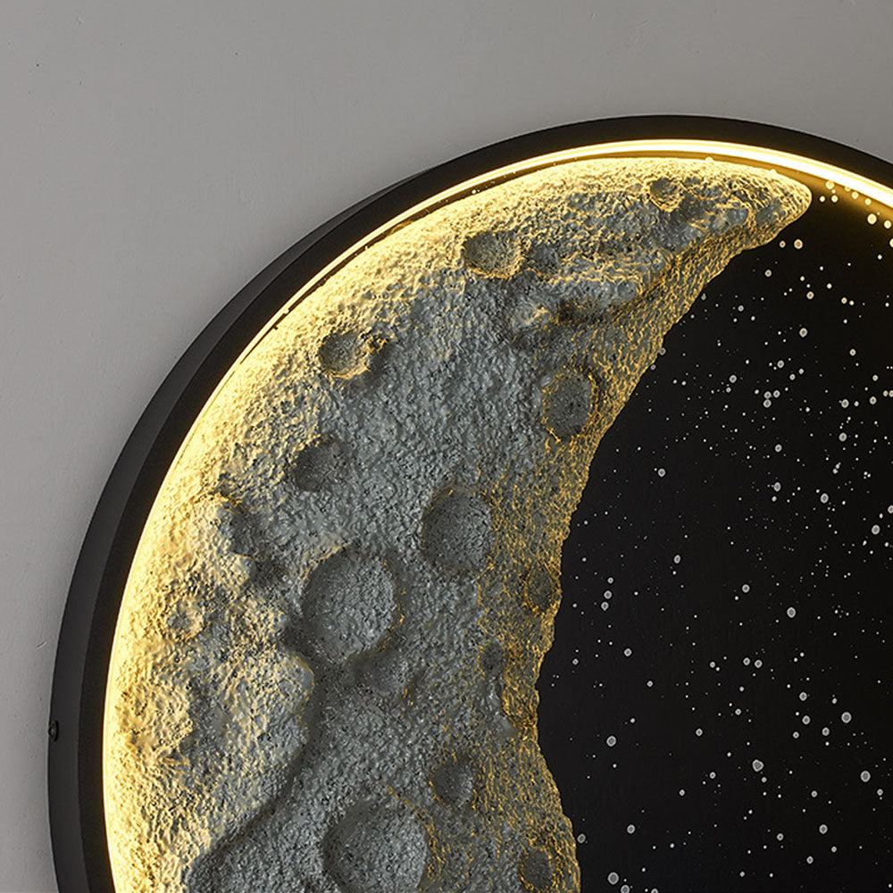 Elif Moderne Astronaut Maan Wandlamp, Metaal, Kinderkamer