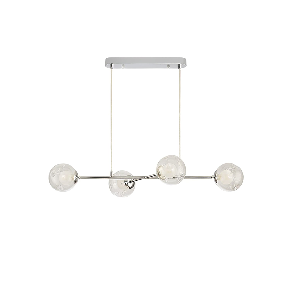 Valentina Nordic Bauhaus Kroonluchters Metaal Glas Woonkamer