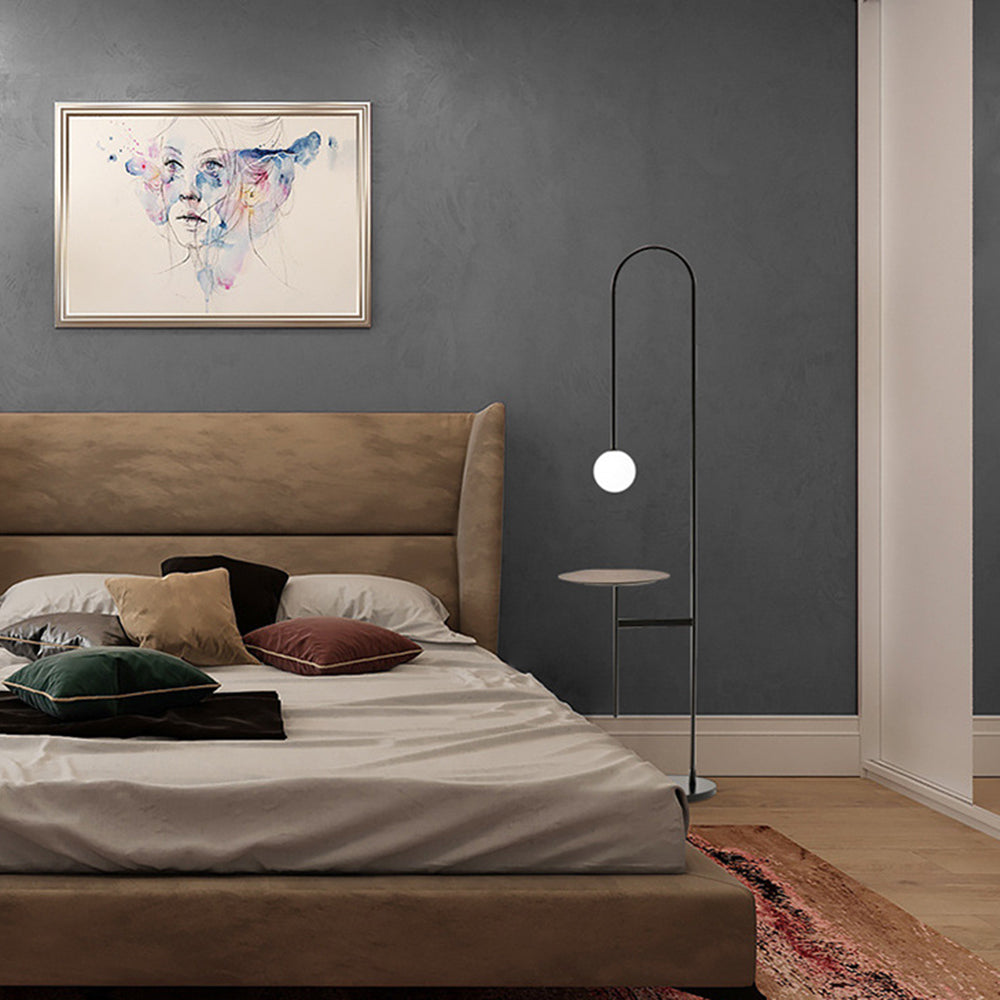 Valentina Moderne Design LED Vloerlamp Metaal Glas Slaapkamer Woonkamer