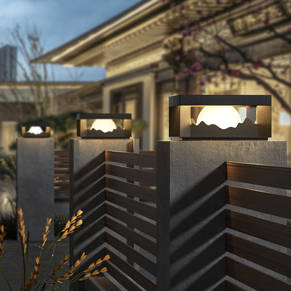 Riley Moderne LED Buitenlamp Zwart Metaal/Acryl Stoeprand/Balkon