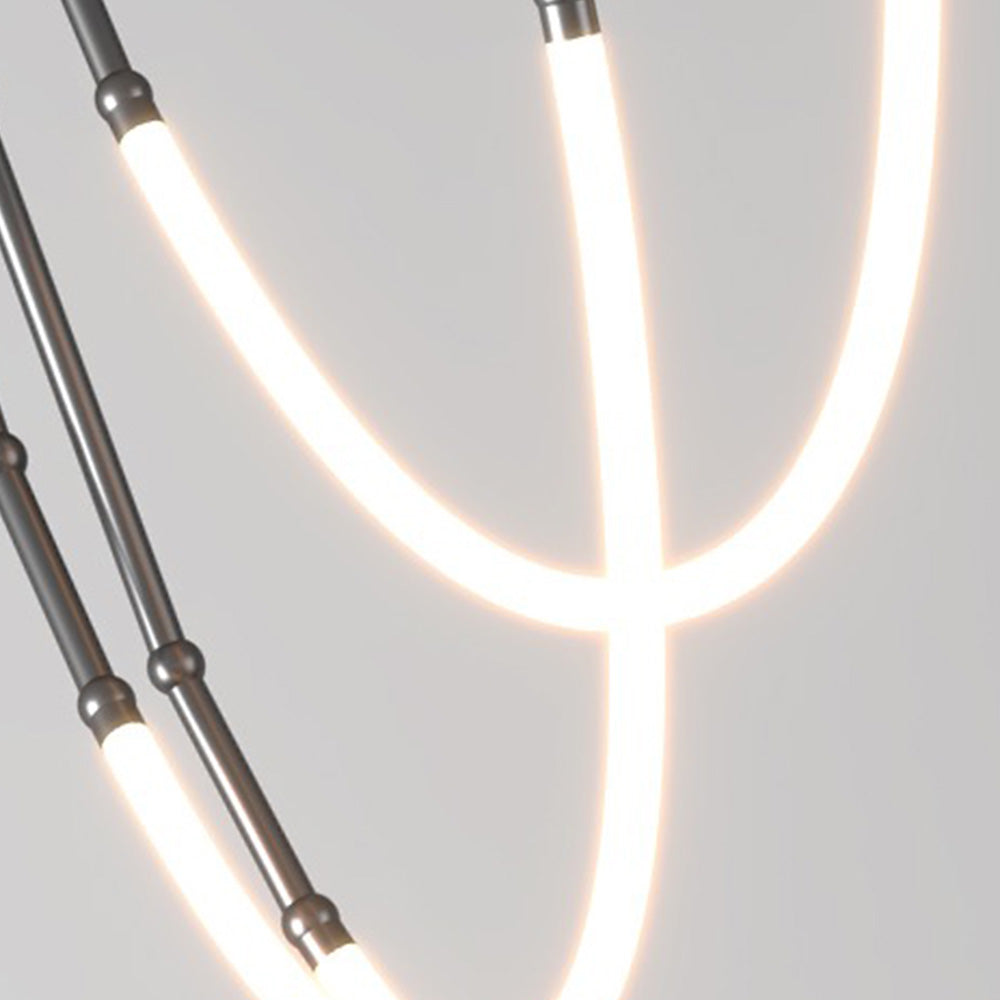Edge Industriele LED Hanglamp Zwart Wit Metaal Silicone Slaapkamer