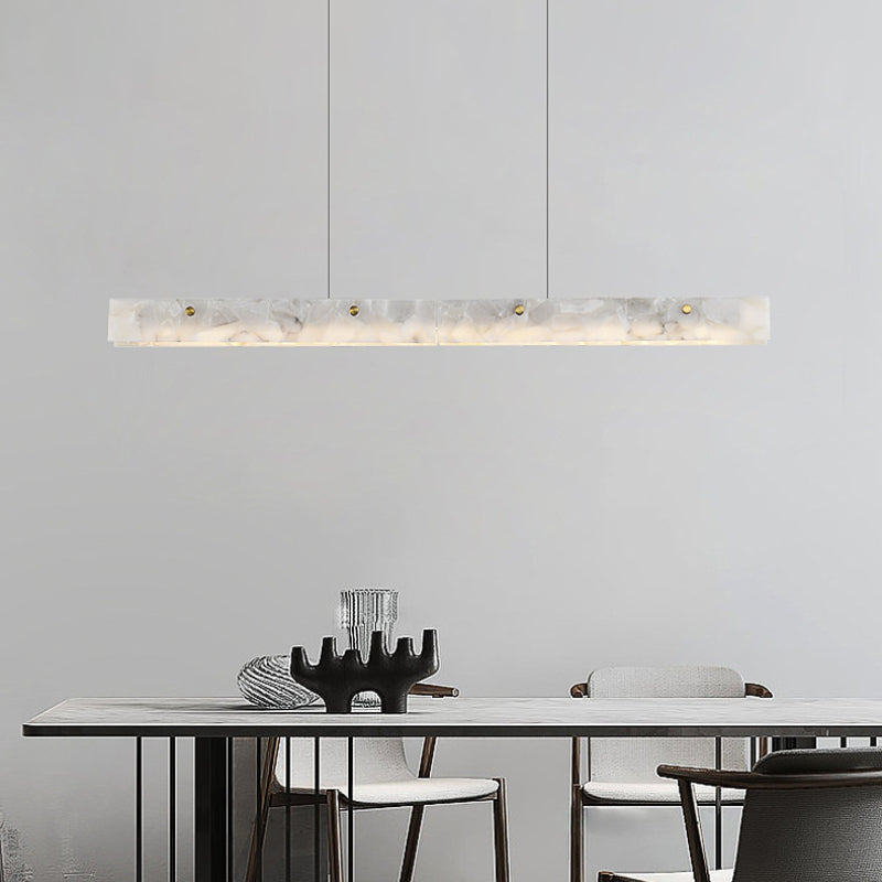 Edge Moderne LED Hanglampen Wit Metaal/Marmer Eetkamer/Bar