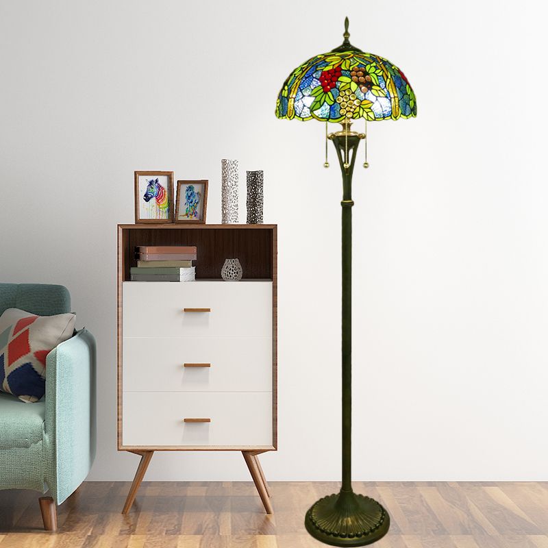 Alessio Vintage Metal Grapes Floor Lamp, Colorful