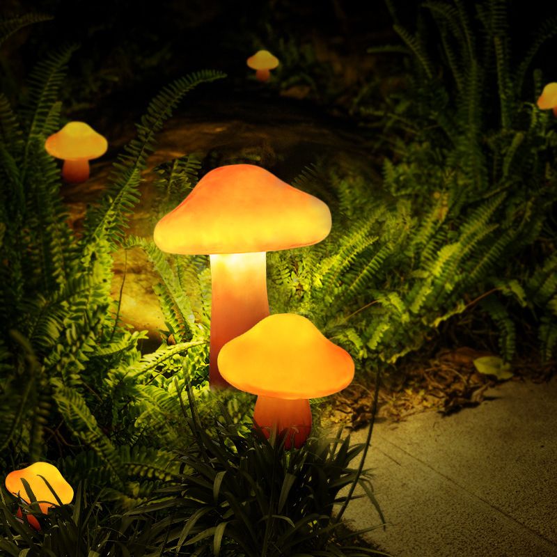 Pena Design LED Buitenlamp Zonne Hars Oranje Tuin/Stoeprand/Balkon