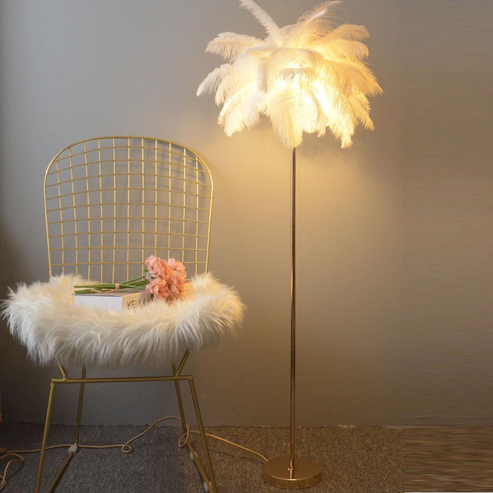 O'Moore Design LED Vloerlamp Wit Roze Metaal Woonkamer Slaapkamer