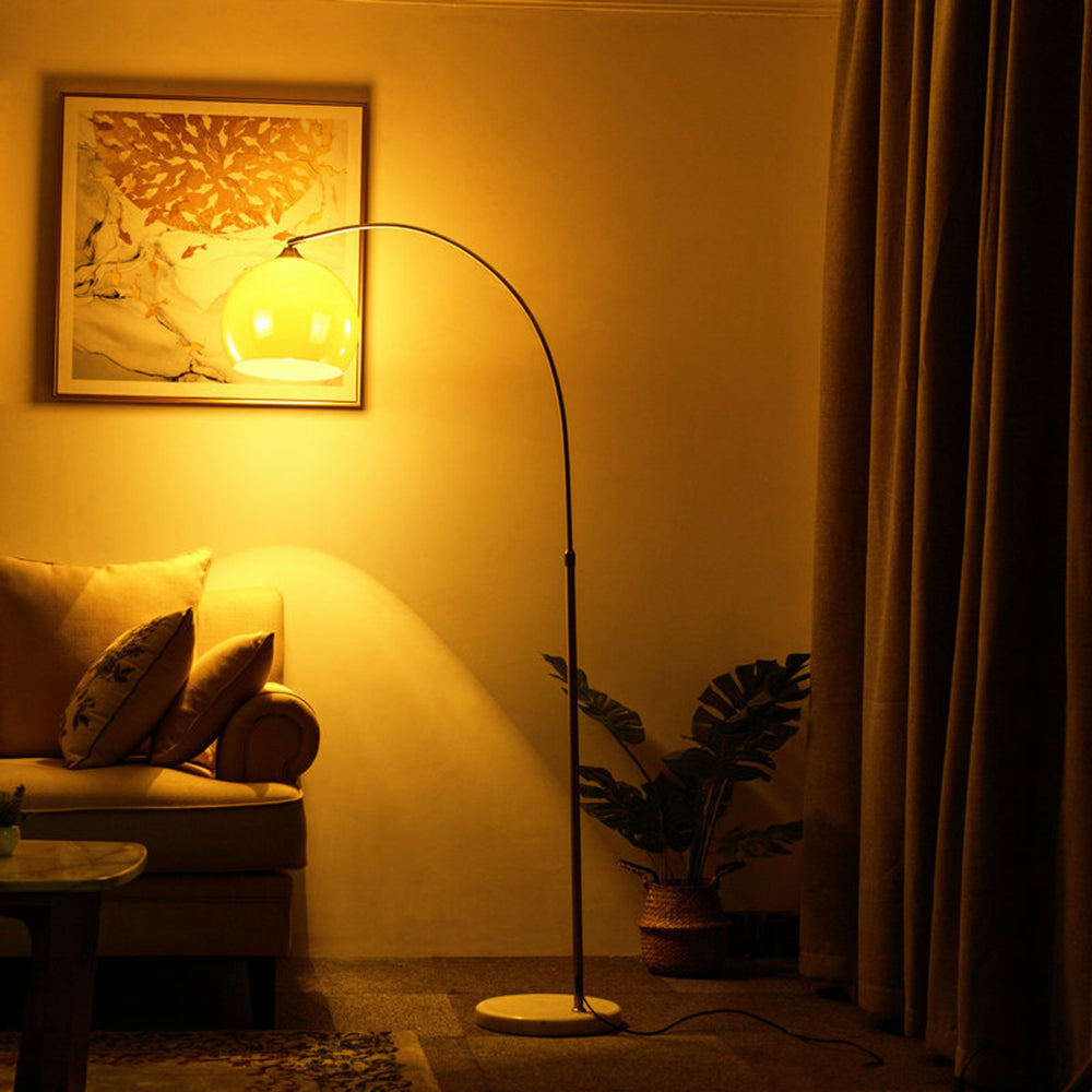 Salgado Design LED Vloerlamp Oranje Wit Metaal Eetkamer Slaapkamer