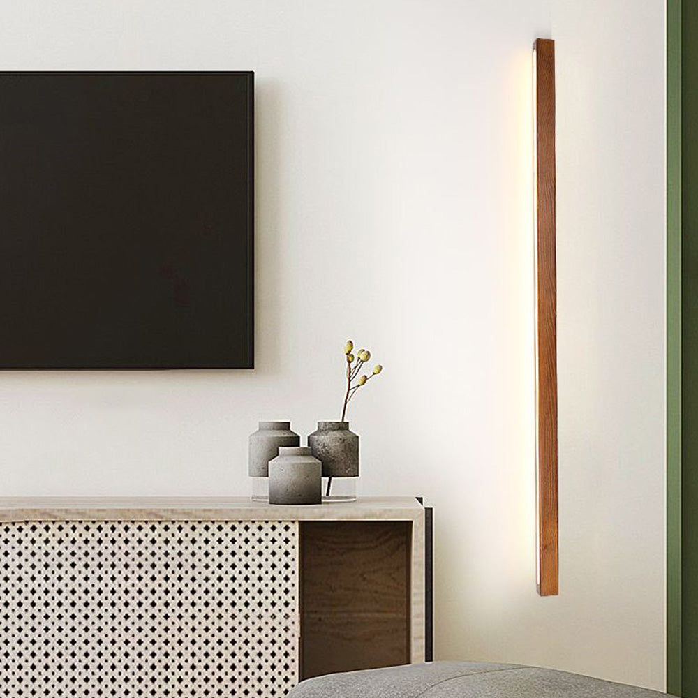 Ozawa Moderne LED Wandlamp Bruin Hout Metaal Woonkamer Eetkamer