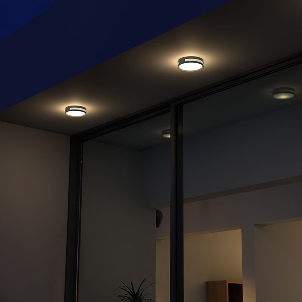 Orr Modern Grote Rond LED Wandlamp Witte Zwart Goud Metal Buiten