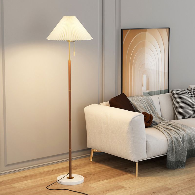 Ozawa Moderne Design LED Geplooide Vloerlamp Metalen Stoffen Eetkamer/Woonkamer