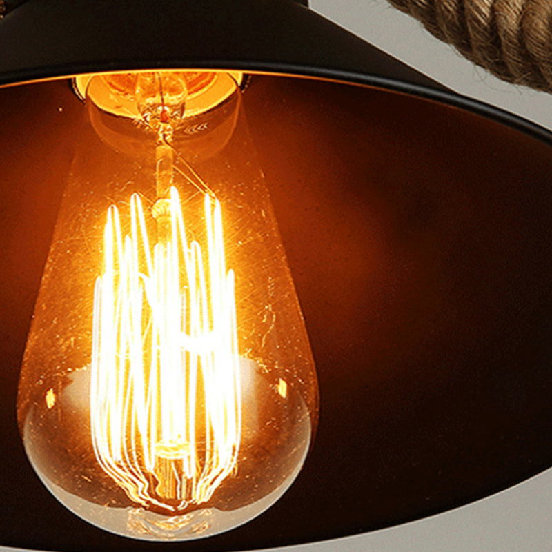 Epoch Vintage LED Zwarte Hanglampen Metaal Eetkamer/Café