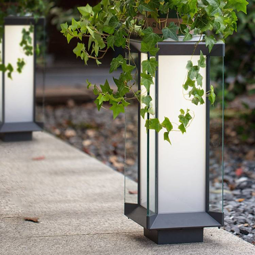 Orr Moderne Buitenlamp Zonne Metaal/Glas Zwart Tuin/Stoeprand/Balkon