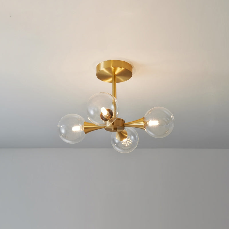 Valentina Bubble Plafondlampen Messing Metaal Glas Woonkamer Eetkamer