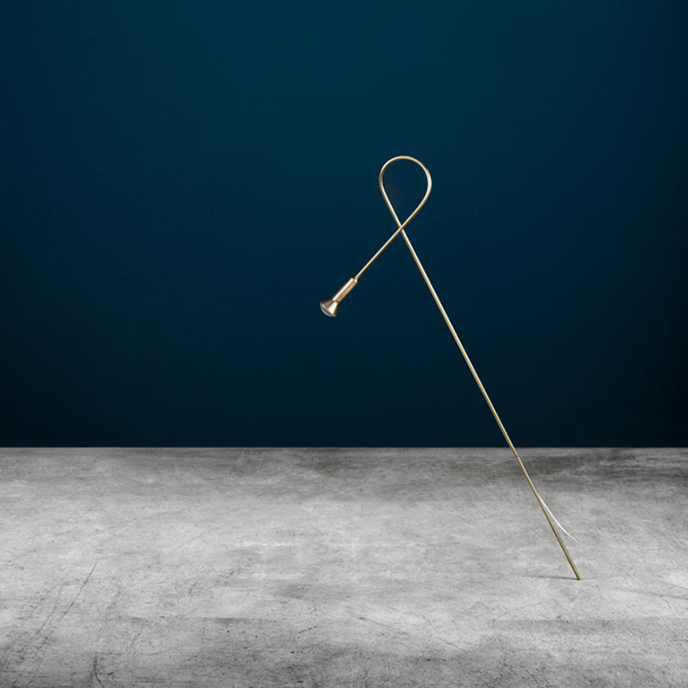 Bella Moderne Lineaire LED Grondlamp Buiten Goud Metalen Pad