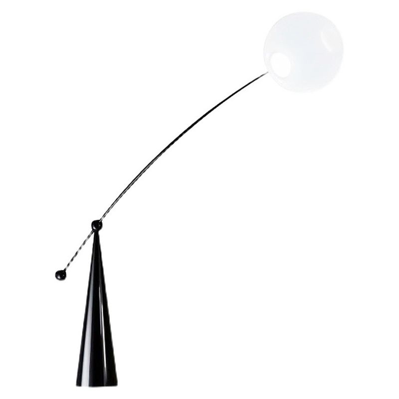 Valentina Moderne Glazen Bollen LED Vloerlampen Zwart Metaal Glas Woonkamer