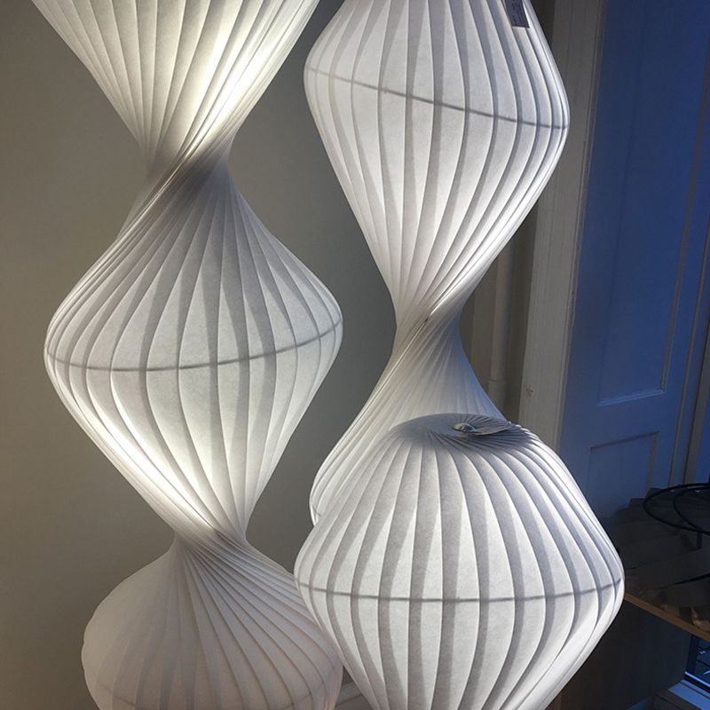 Renée Moderne Geplooide Stoffen Metalen Vloerlamp Metaal/Stof Slaapkamer/Kinderkame