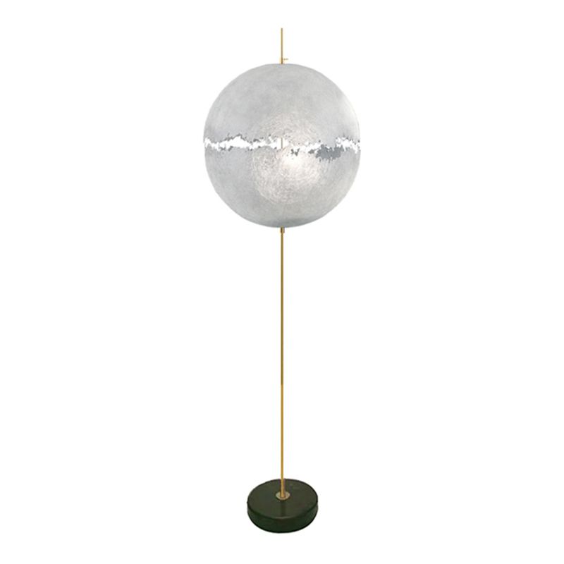 Elif Moderne Bol LED Vloerlamp Goud Zilver Metaal Slaapkamer Eetkamer