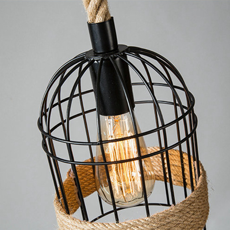 Epoch Retro LED Hanglampen Zwart Metaal Café/Bar/Eetkamer
