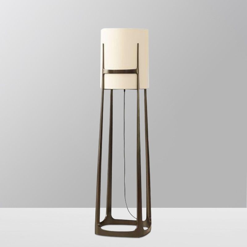 Eryn Moderne Design LED Cilinder Vloerlamp Metalen Stoffen Eetkamer/Woonkamer/Kelder/Hal