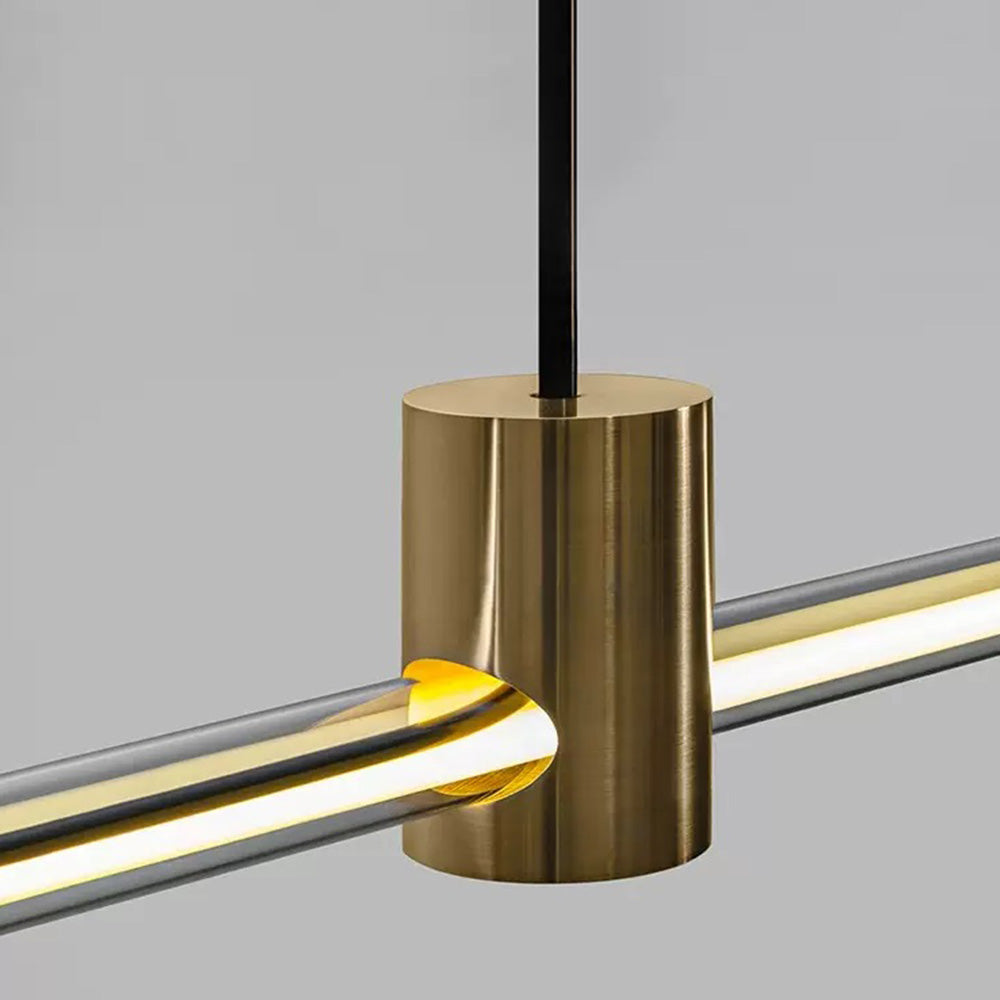 Edge Moderne Minimalistische Lineaire Hanglamp Metaal/Acryl Slaapkamer