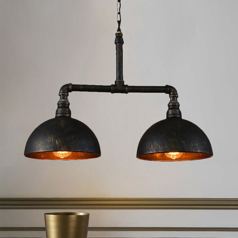 Alessio Industriele Ronde LED Hanglamp Zwart Metaal Eetkamer Woonkamer